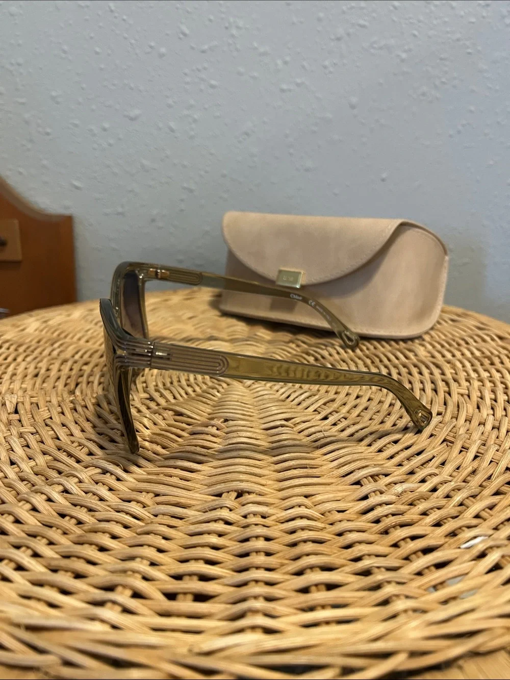 Chloe Rita Cat Eye Oversized CE737S Sunglasses Beige Neutral